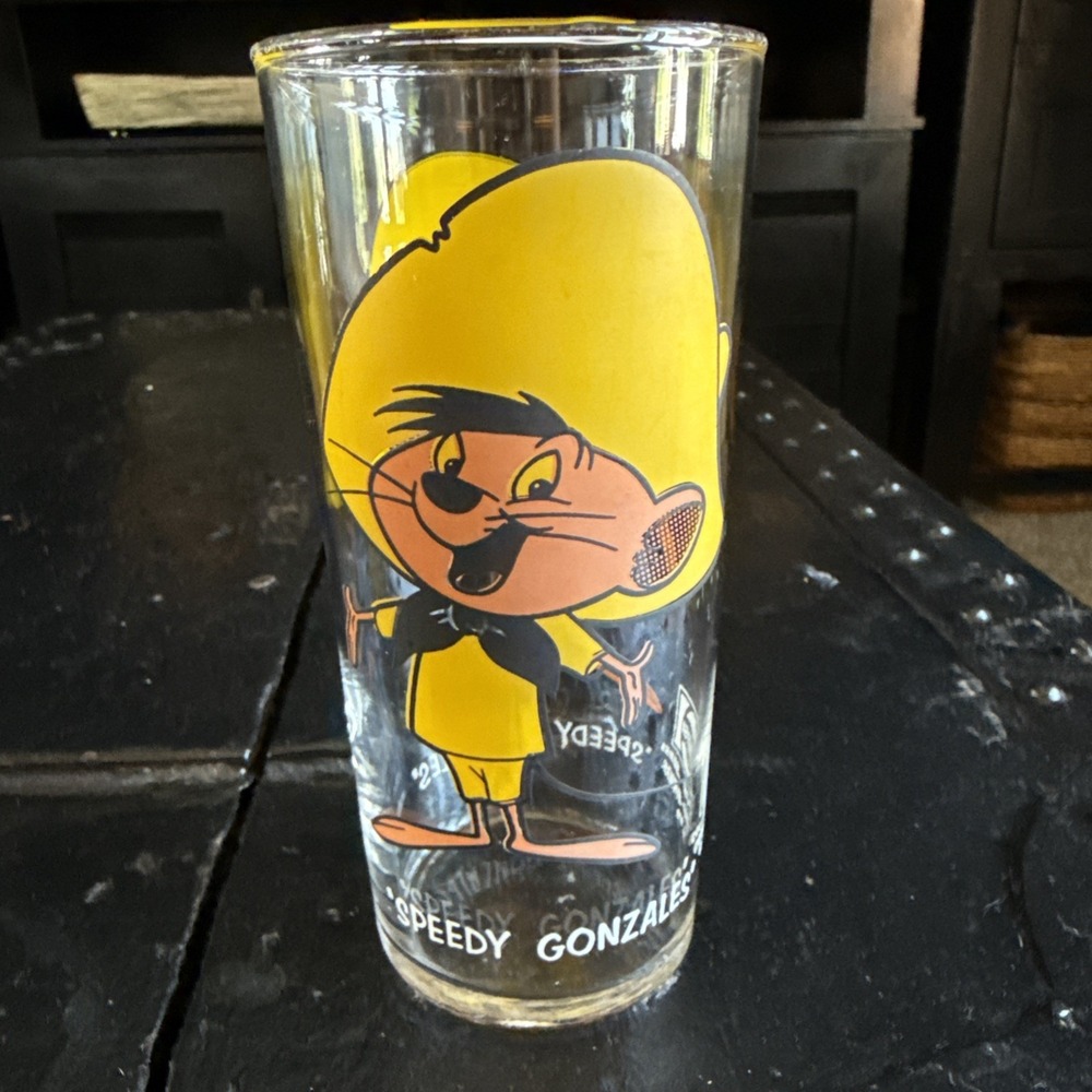 Vtg 1973 Pepsi Collector Series Warner Bros "Speedy Gonzales" Drinking Glass